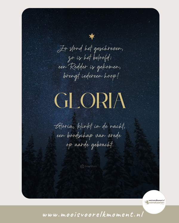Gloria - zo is het beloofd