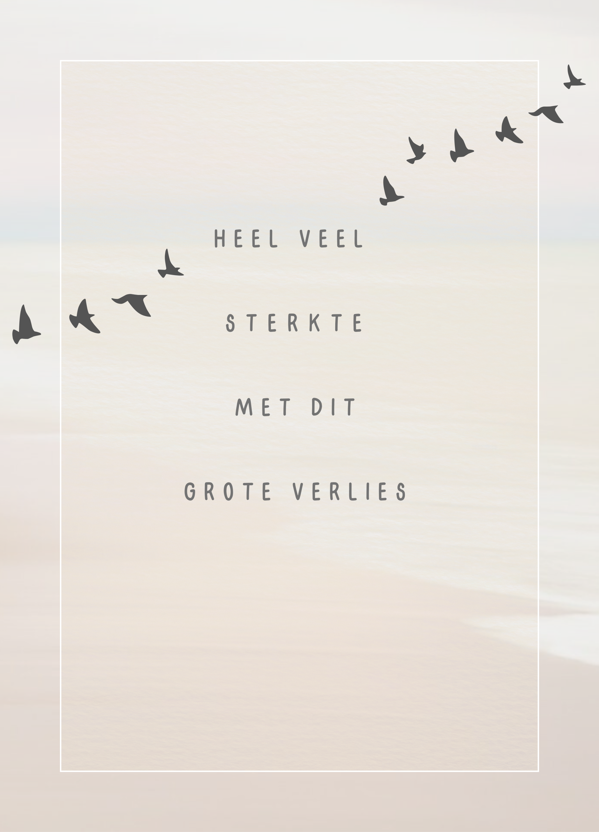 Gecondoleerd - veel sterkte met dit grote verlies