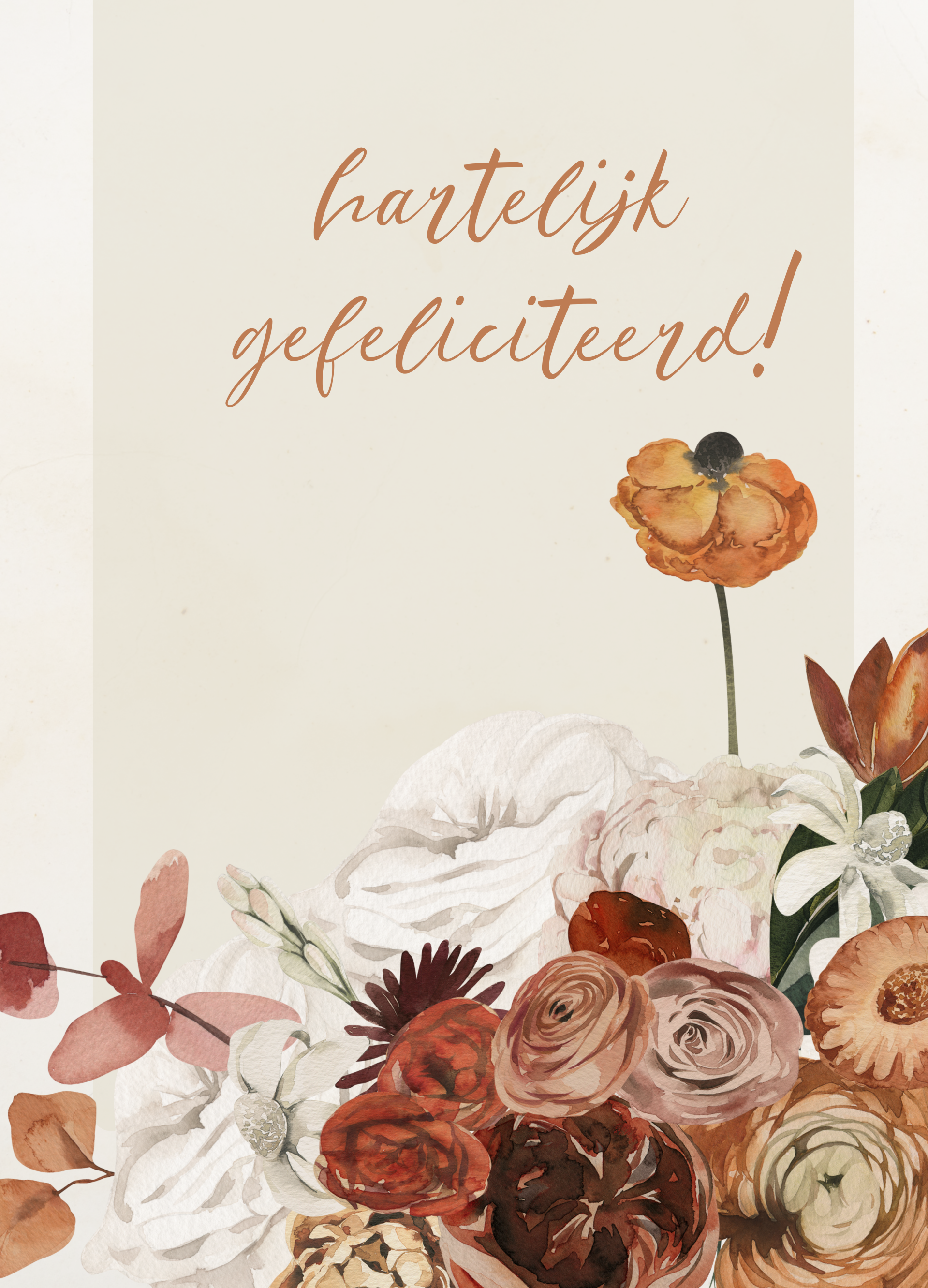 Hartelijk gefeliciteerd - bloemen