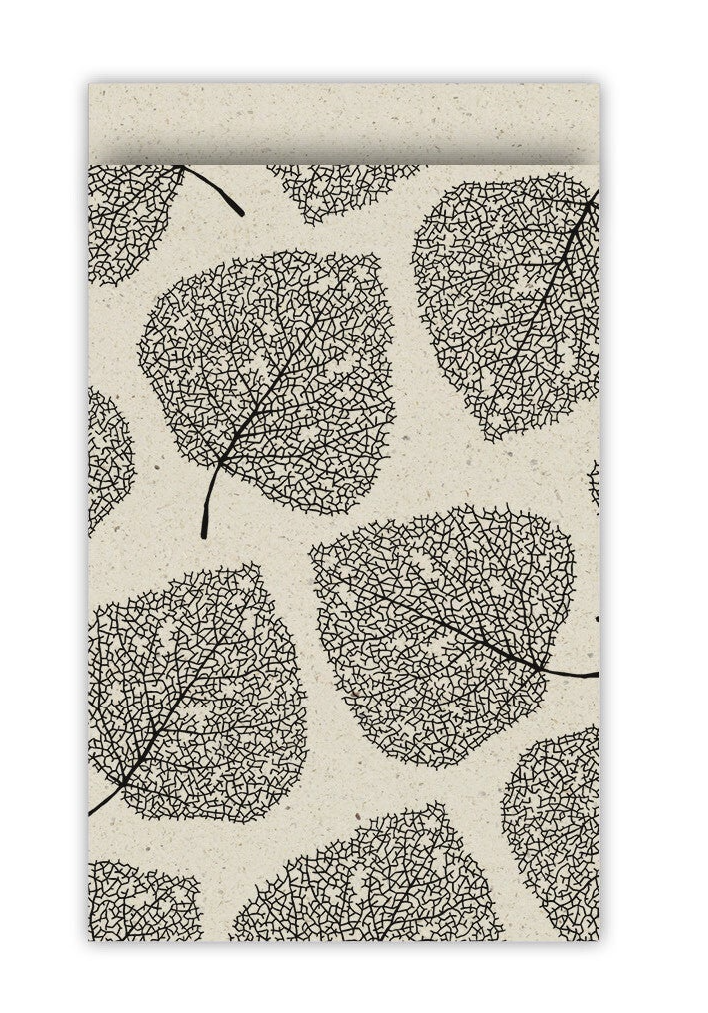 Cadeauzakje champagne / zwart | 12x19cm (5 stuks)