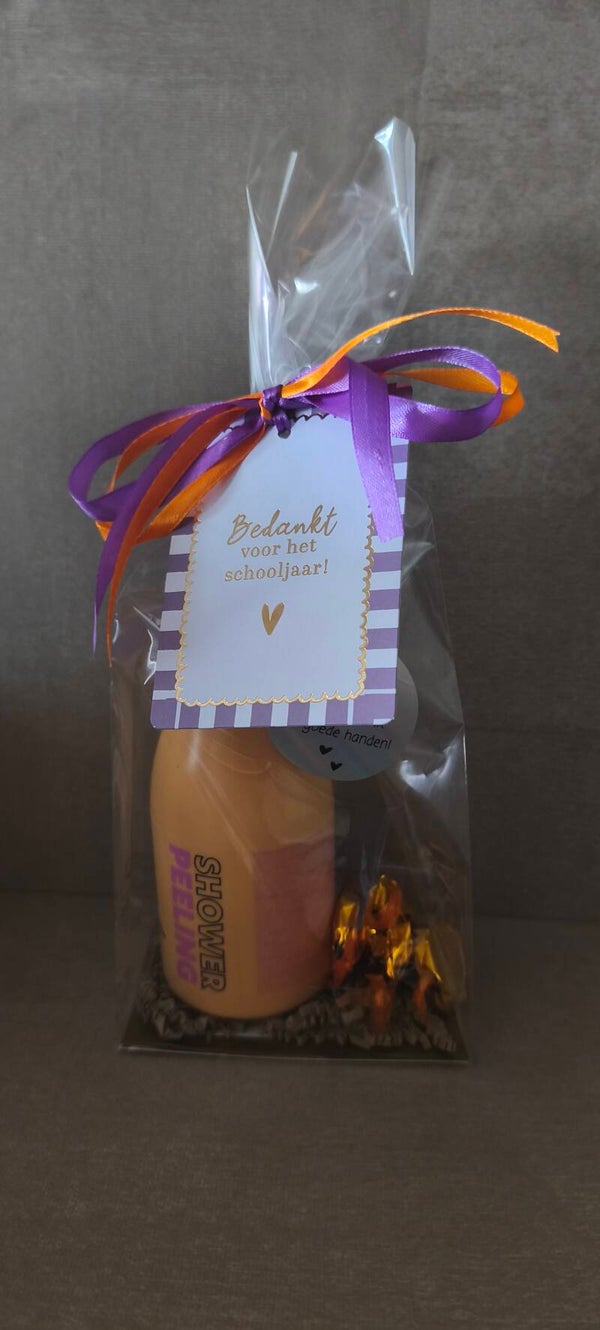 Cadeautje - showerscrub - bij u was ik in goede handen