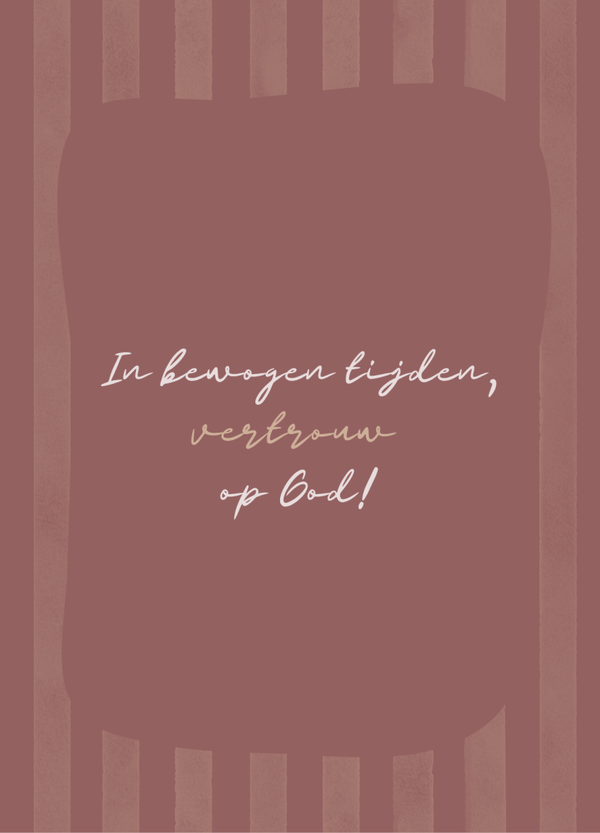 Christelijk - vertrouw op God