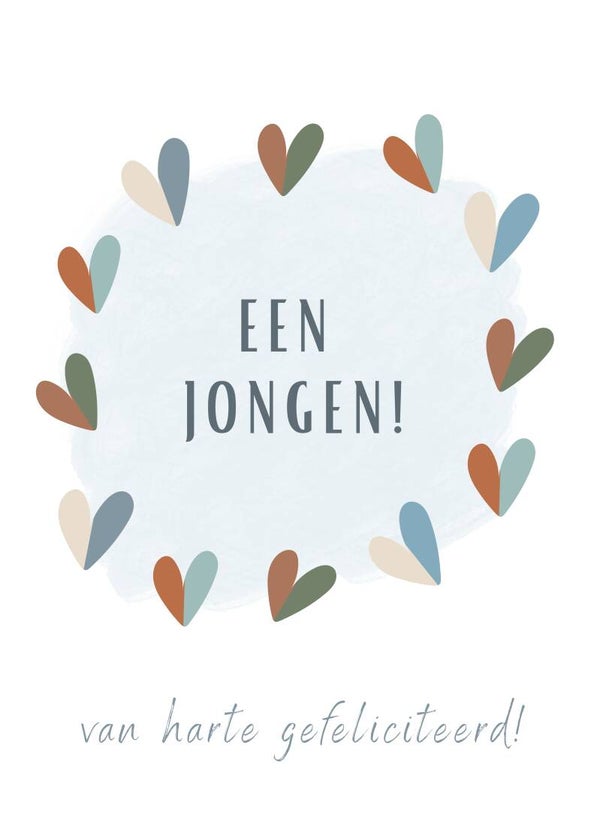 Geboorte - jongen - hartjeskrans