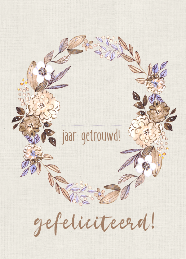 Huwelijksjubileum - ... jaar getrouwd (zelf invullen)