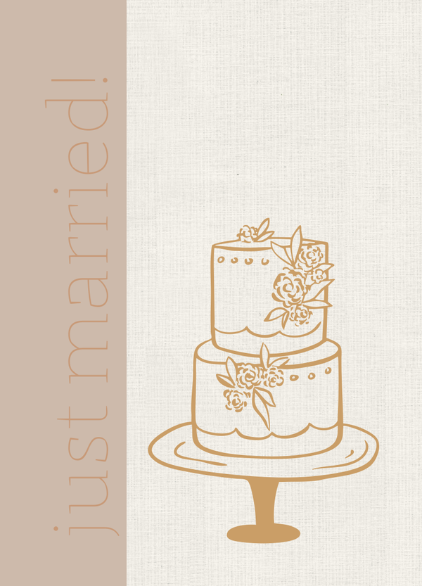 Getrouwd - just married - bruidstaart