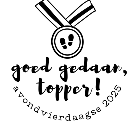 Sticker | Avondvierdaagse | Goed gedaan, topper!