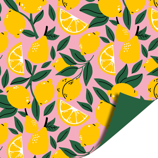 Cadeaupapier 'lovely lemons'