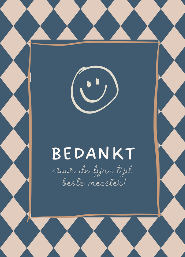 School - bedankt beste meester!