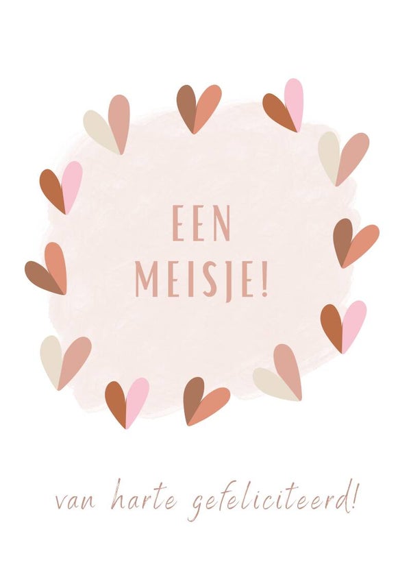 Geboorte - meisje - hartjeskrans