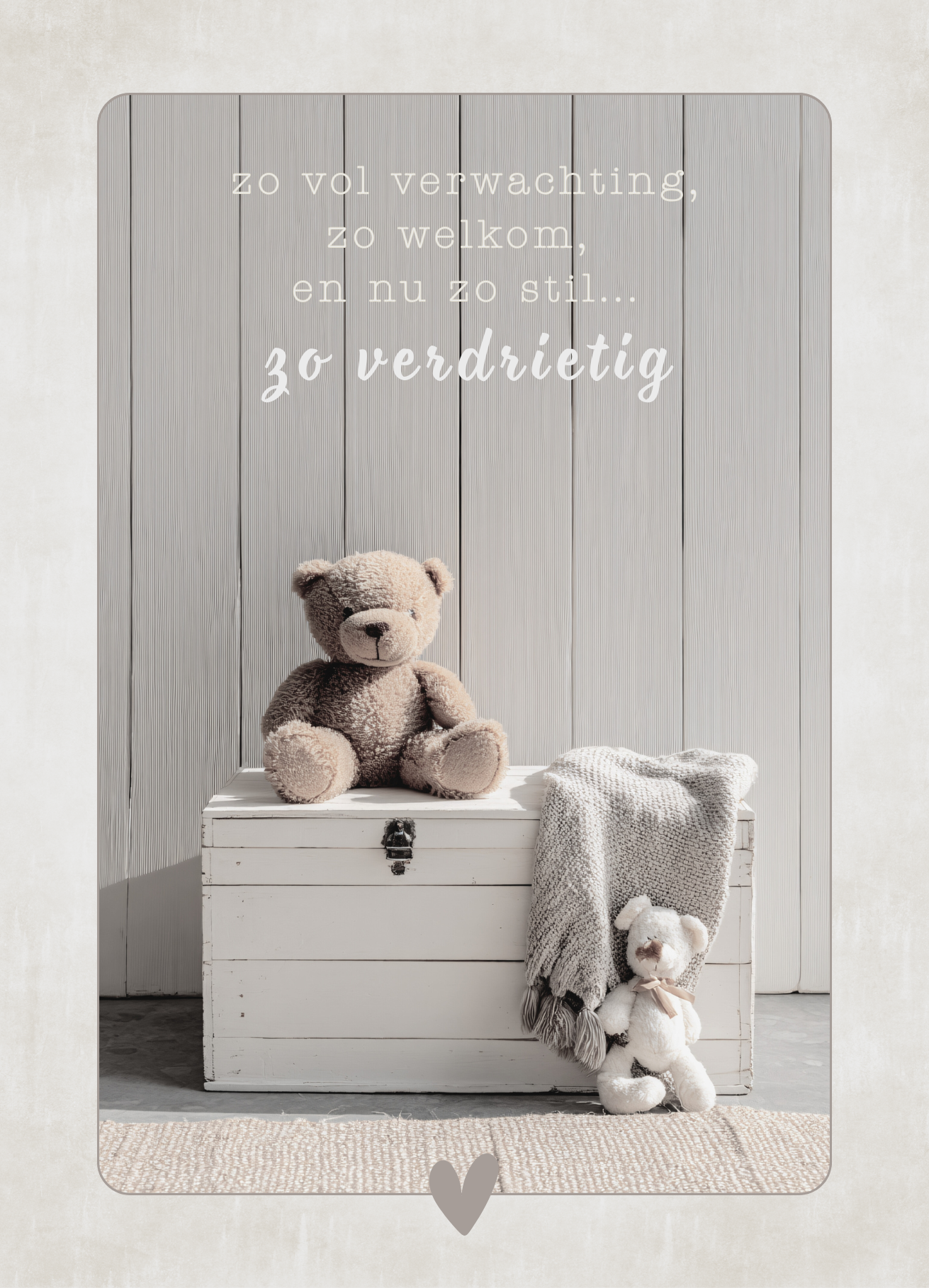 Miskraam / Stil geboorte - zo verdrietig