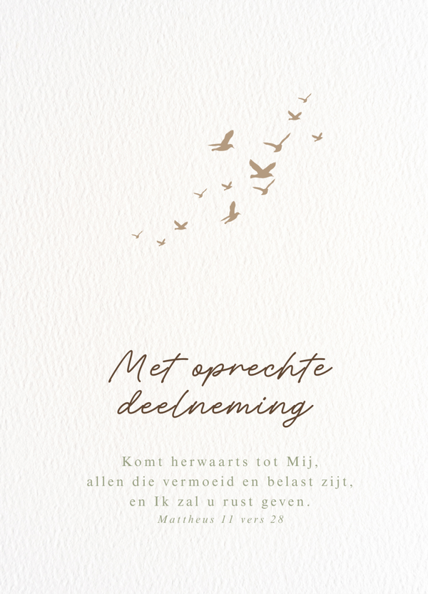 Met oprechte deelneming - Komt herwaarts