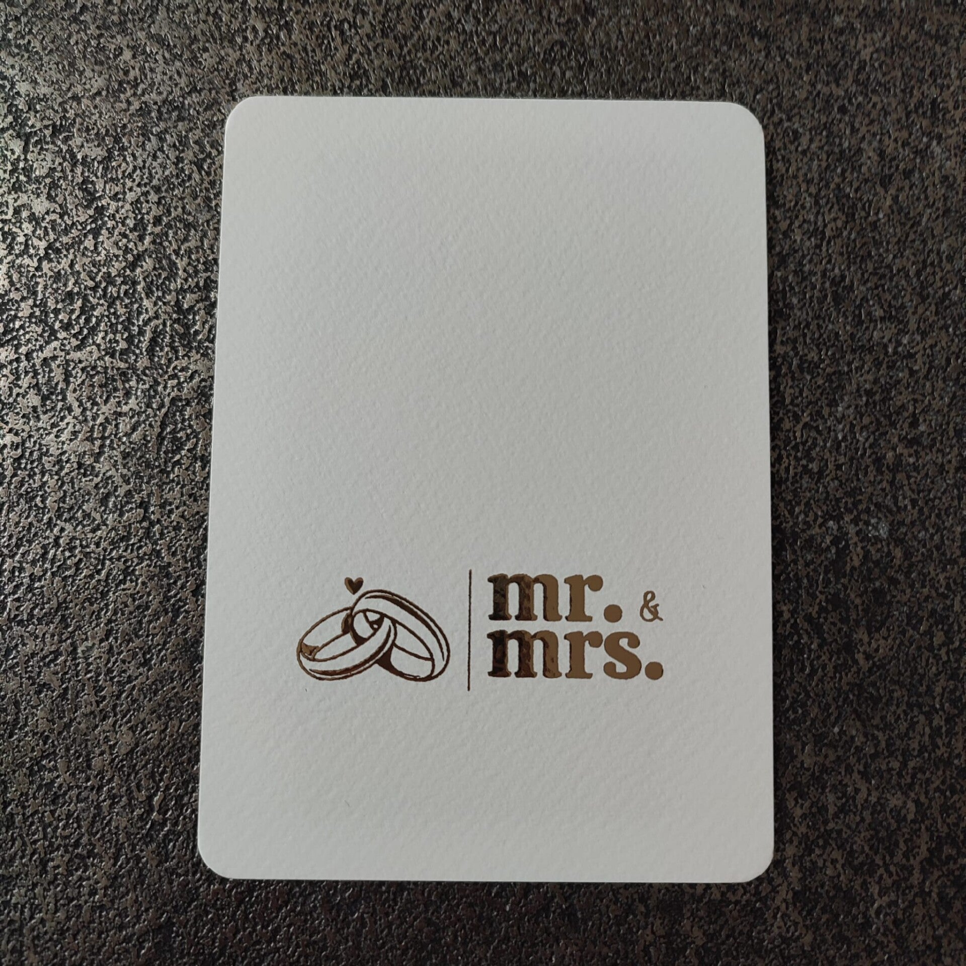Goudfolie - mr. & mrs.