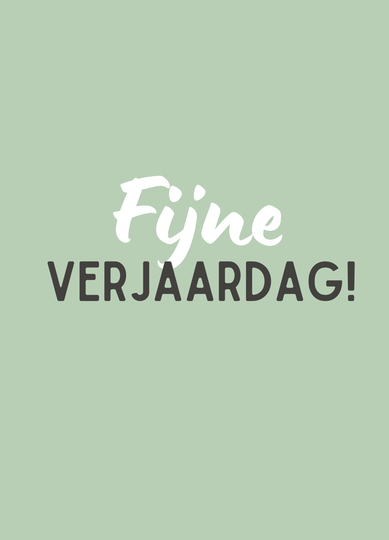 Gefeliciteerd - fijne verjaardag!