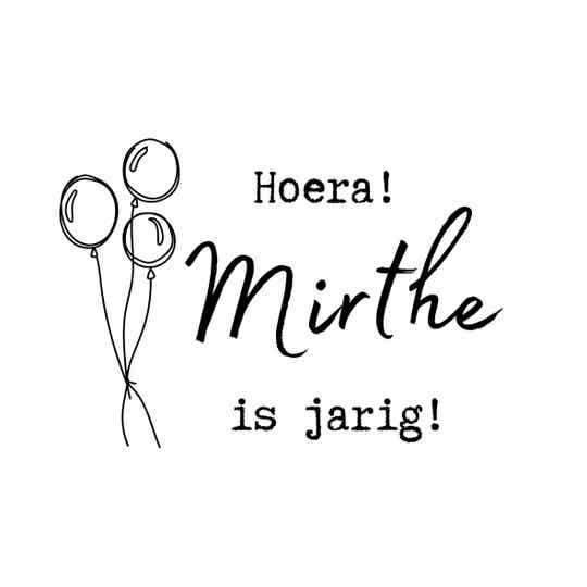 Sticker | Hoera! Ballonnen