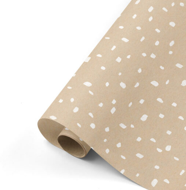 Cadeaupapier 'minimal dots kraft'