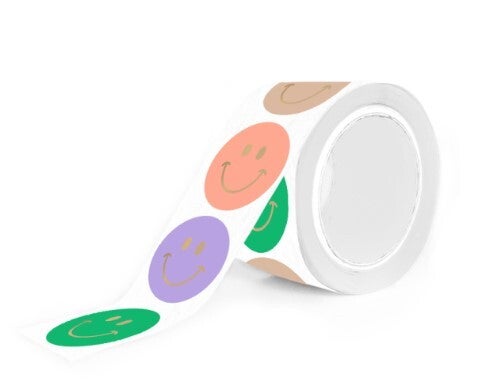 Sticker - smiley (5 stuks)