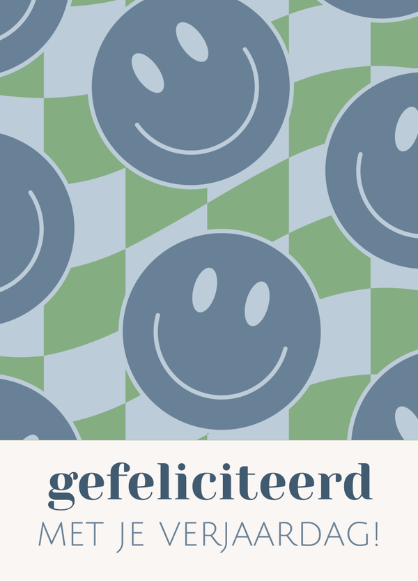Smiley - gefeliciteerd met je verjaardag