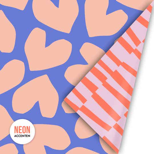 Cadeaupapier 'solo hearts'