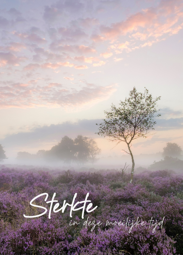 Sterkte - moeilijke tijd (heide)
