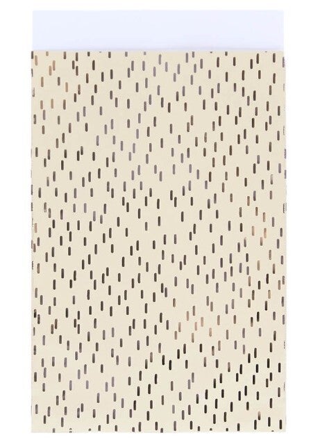 Cadeauzakje streepjes zilver | 7x13 cm (5 stuks)