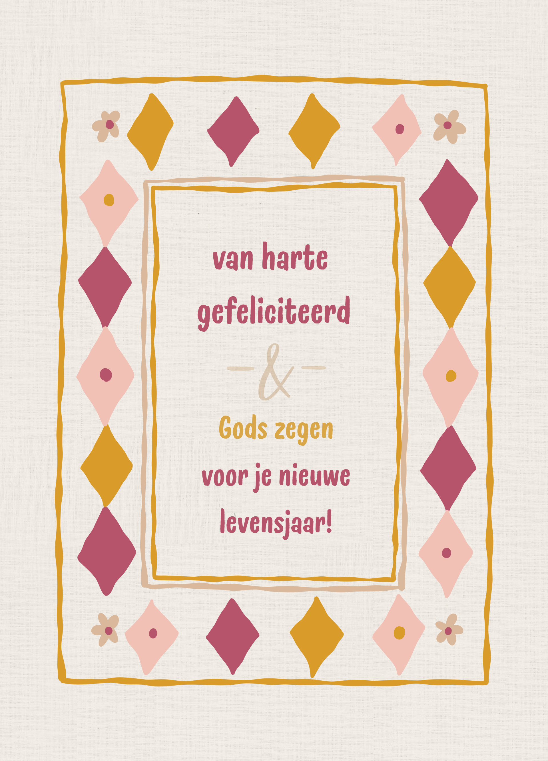 Felicitatie - van harte & Gods zegen