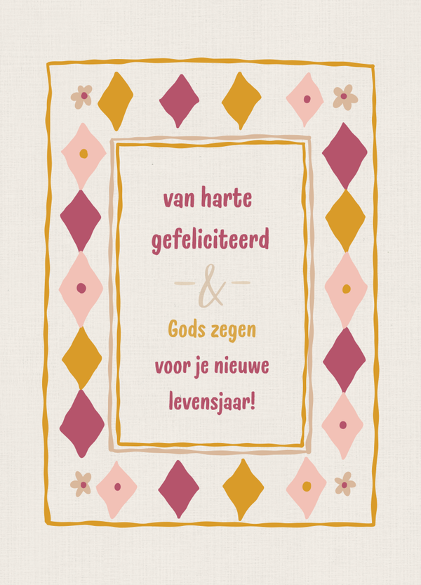Felicitatie - van harte & Gods zegen