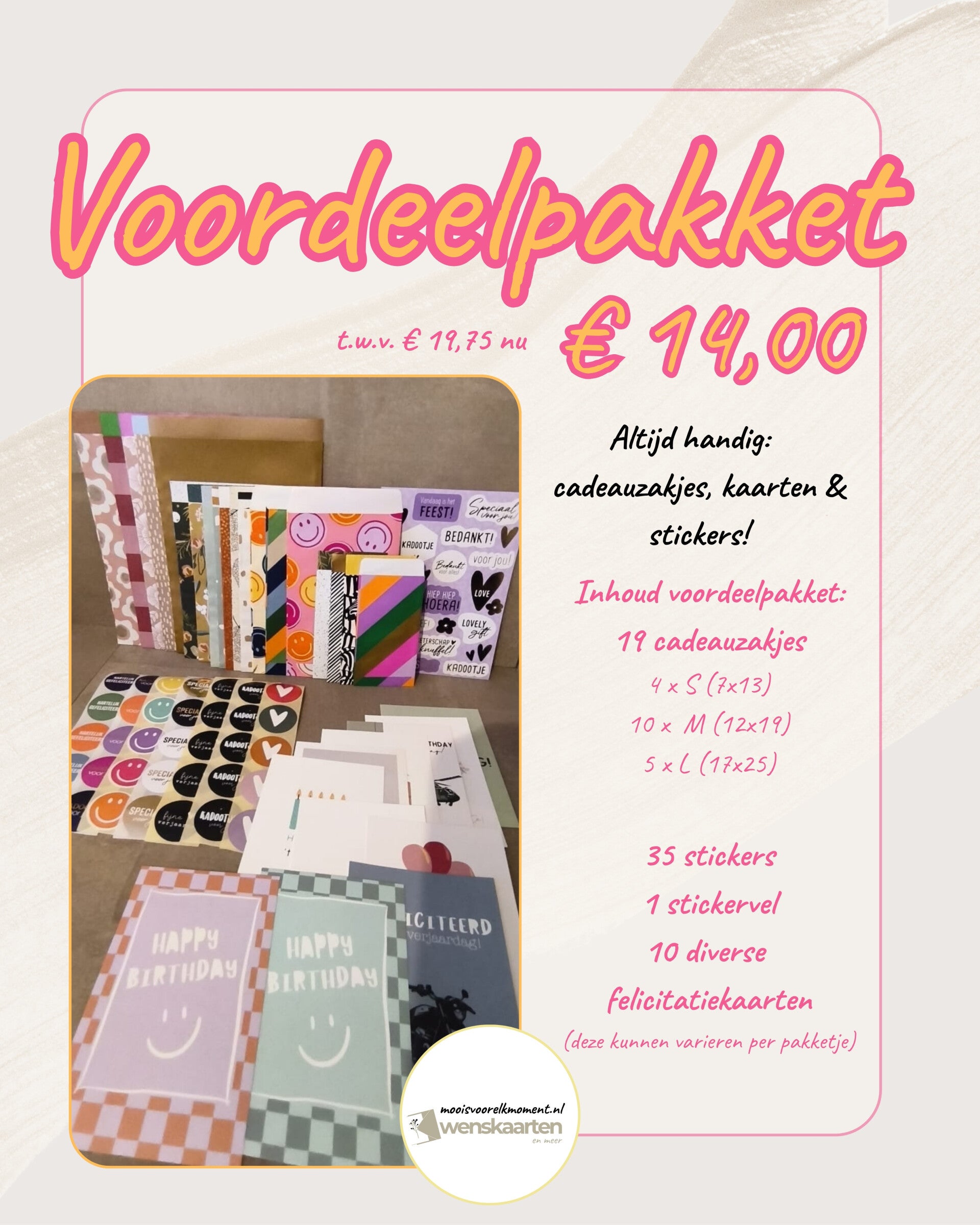 Voordeelset € 14,00 (t.w.v. € 19,75)