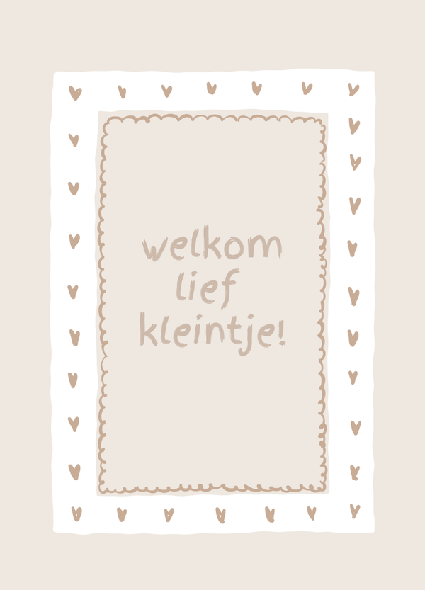 Geboorte / zwangerschap - welkom lief kleintje