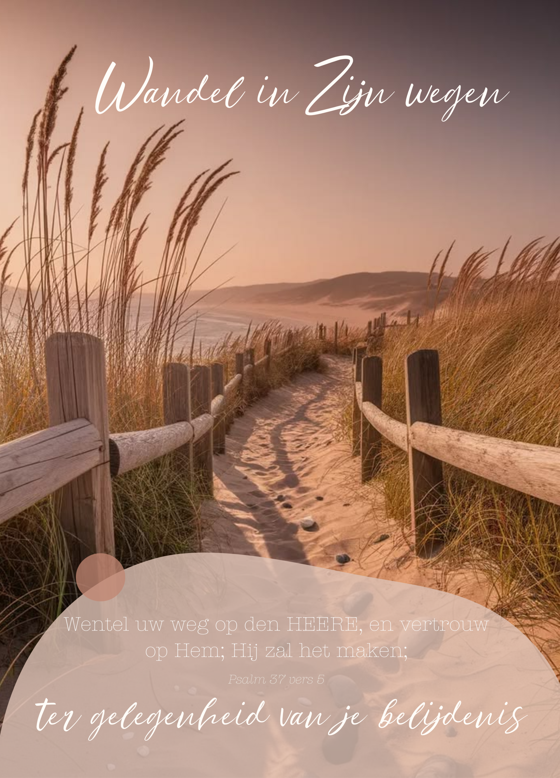 Christelijk - belijdenis - fotokaart