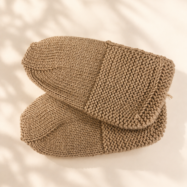 Patiks | Handgemaakte sloffen - Beige - maat 38/39