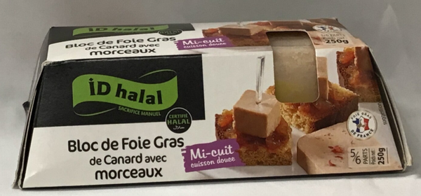 ID HALAL DLOC DE FOIE GRAS 250g