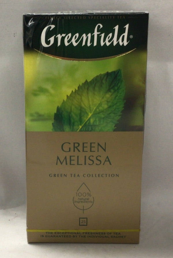 THÉ VERT MÉLISSE MENTHE AU CITRON 25x1,5g