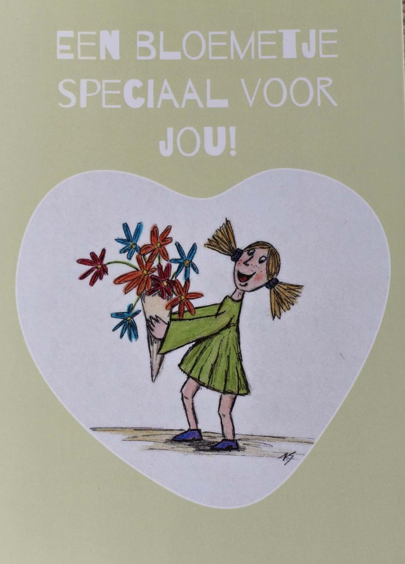 Wenskaart 'Een bloemetje speciaal voor jou'