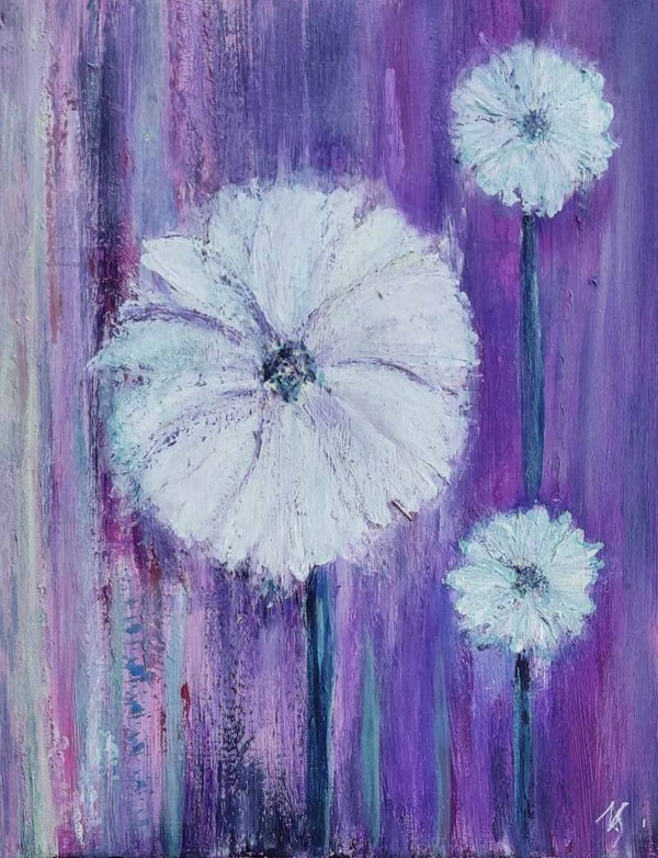 Abstract flower purple