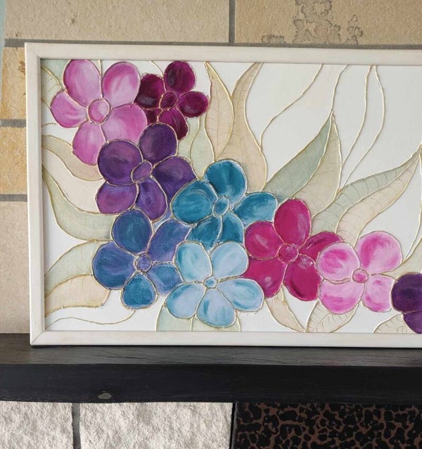 Bloemen met goud accent