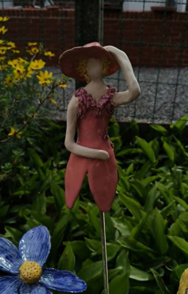Tulpendame met hoed (roze)