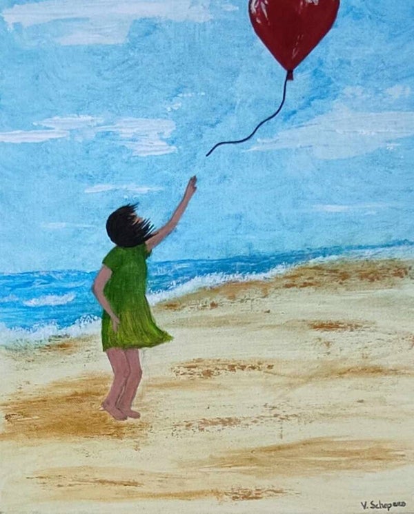 Ballonenmeisje à la Banksy