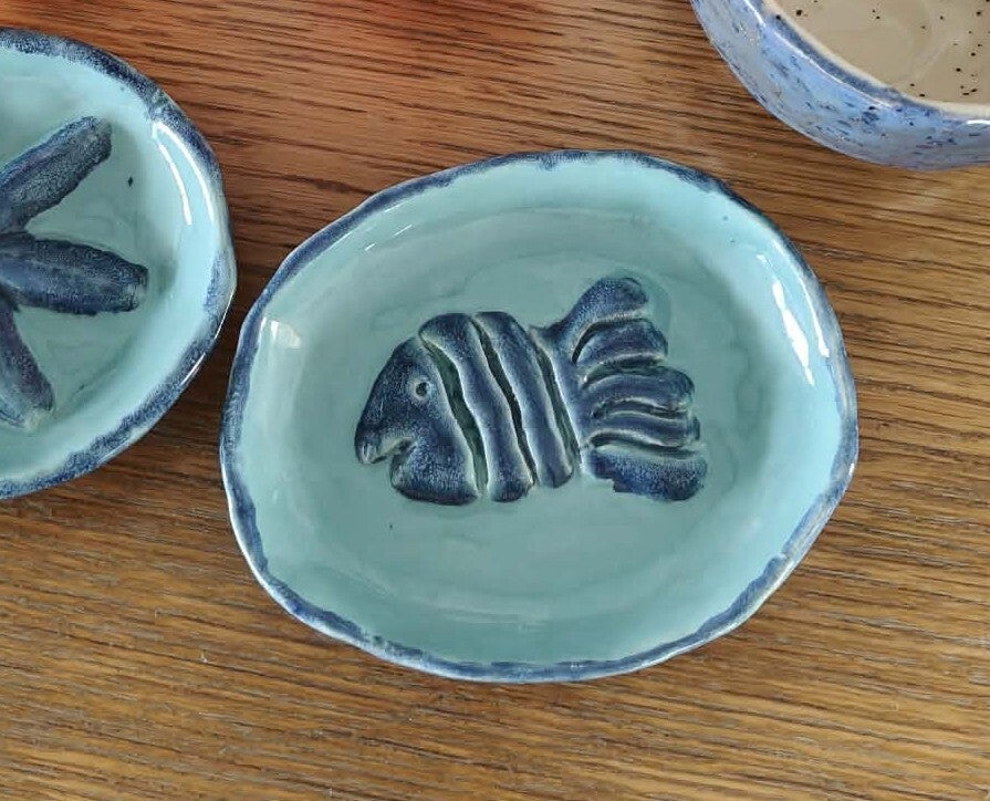 Zeepbakje of ringenschaaltje vis (blauw)