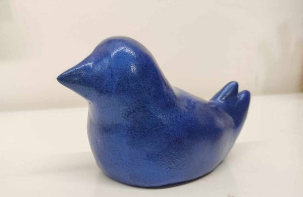 Vogel, blauw