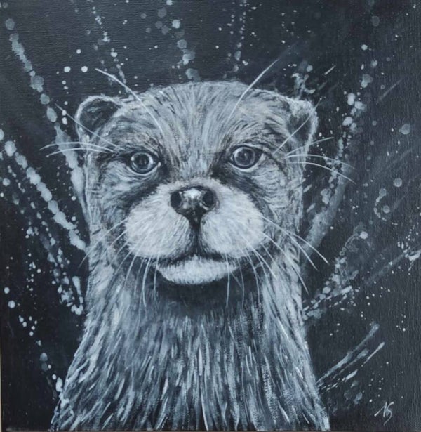 Otter zwart-wit