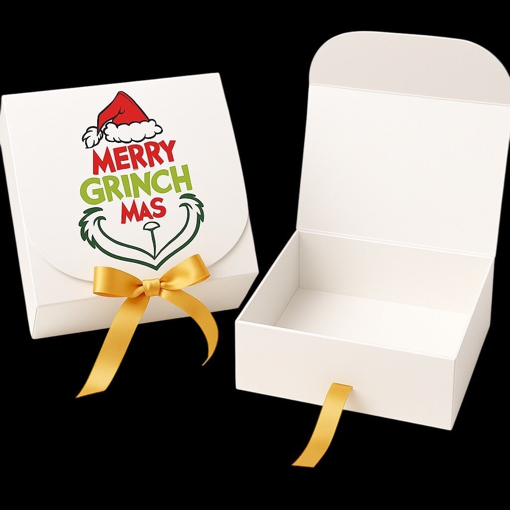 Geschenkbox Merry Grinchmas – Weihnachtliche Geschenkverpackung mit Humor