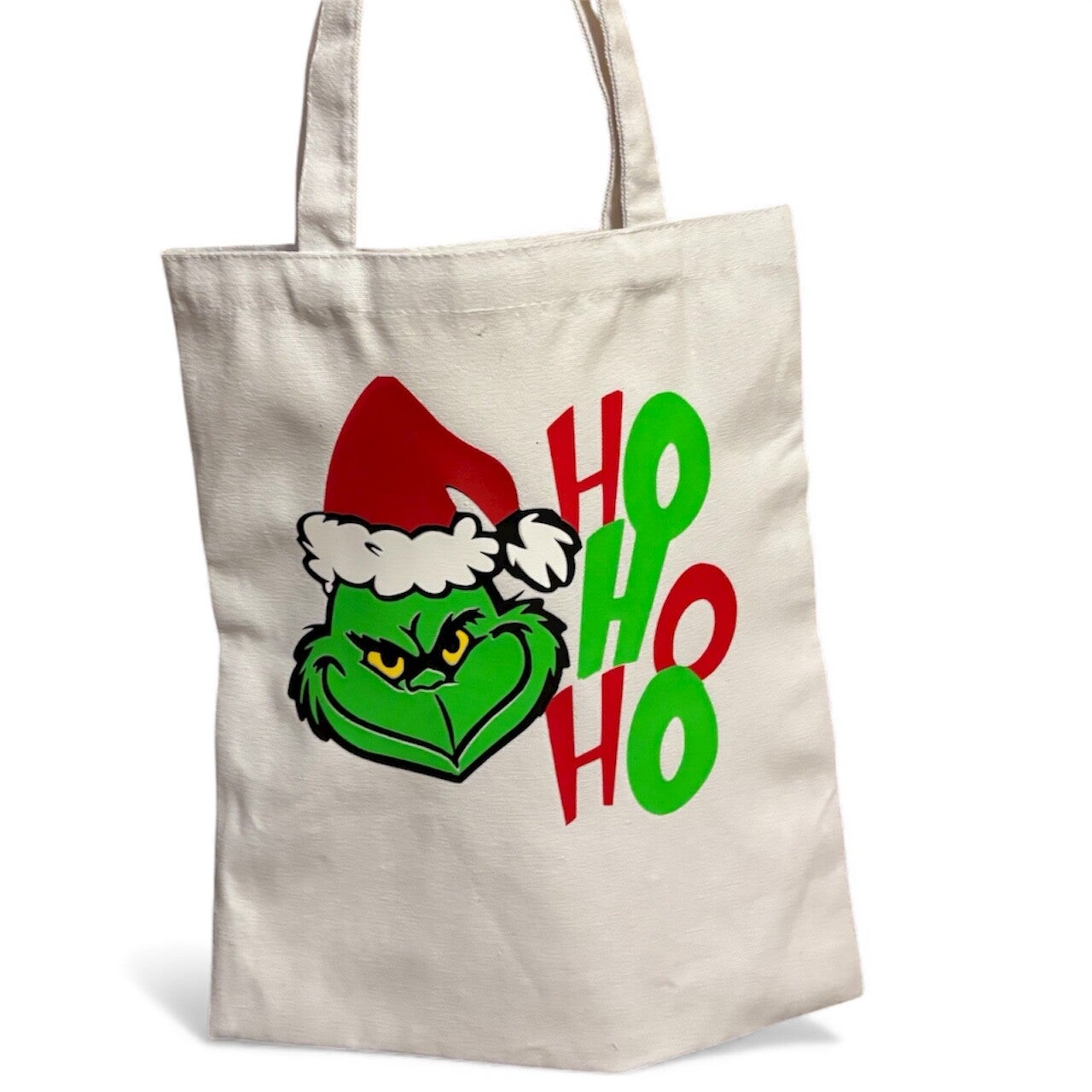 Grinch Tote Bag – Wiederverwendbare Einkaufstasche mit Weihnachtsmotiv
