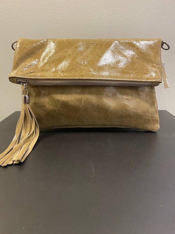 Plooibare handtas - taupe