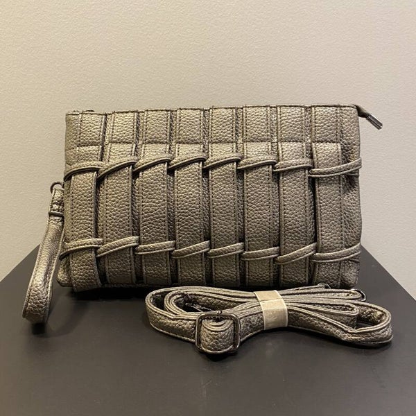 Handtas - zilver metallic