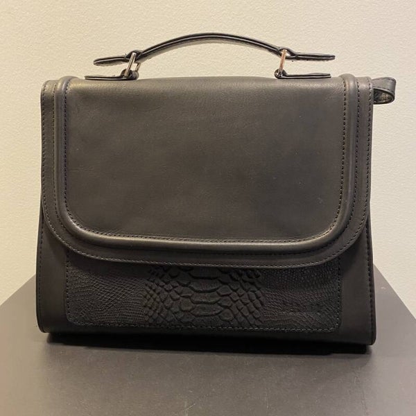 Handtas - zwart slangen print Détail