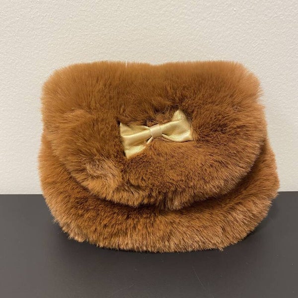 handtasje - bruin fluffy