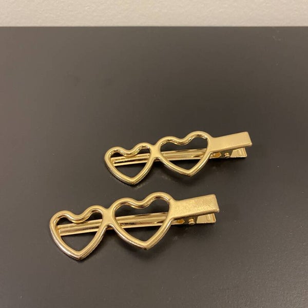 haar accessoire - speld dubbel hartje