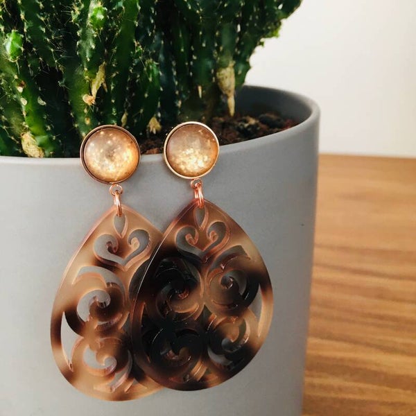 oorbellen rosé rune