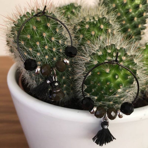 oorbellen zwart belle