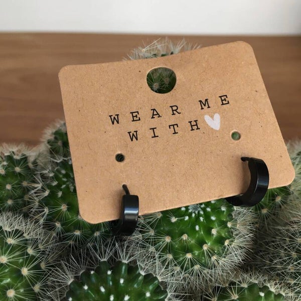 oorbellen zwart floor